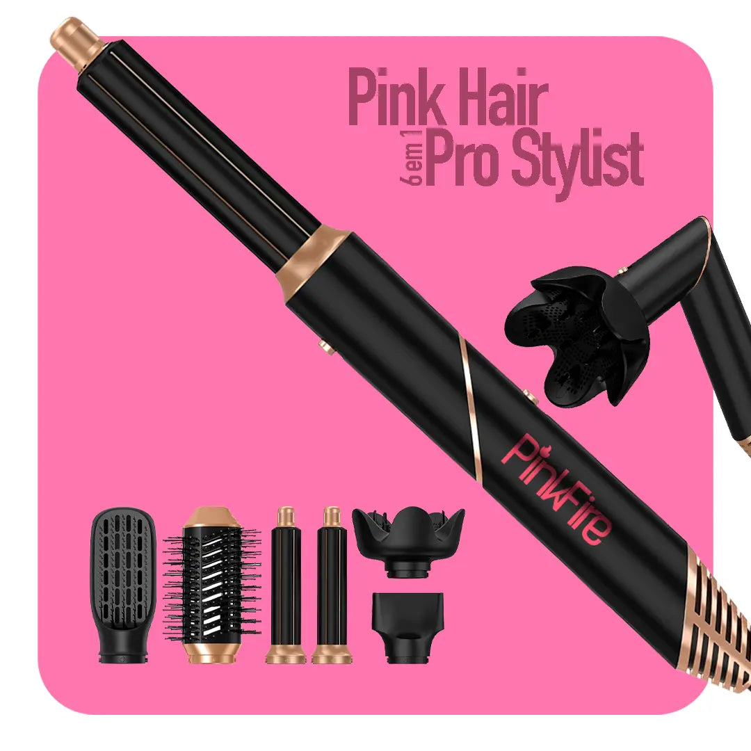 Pink Hair Pro Stylist 6 em 1 Original 2024